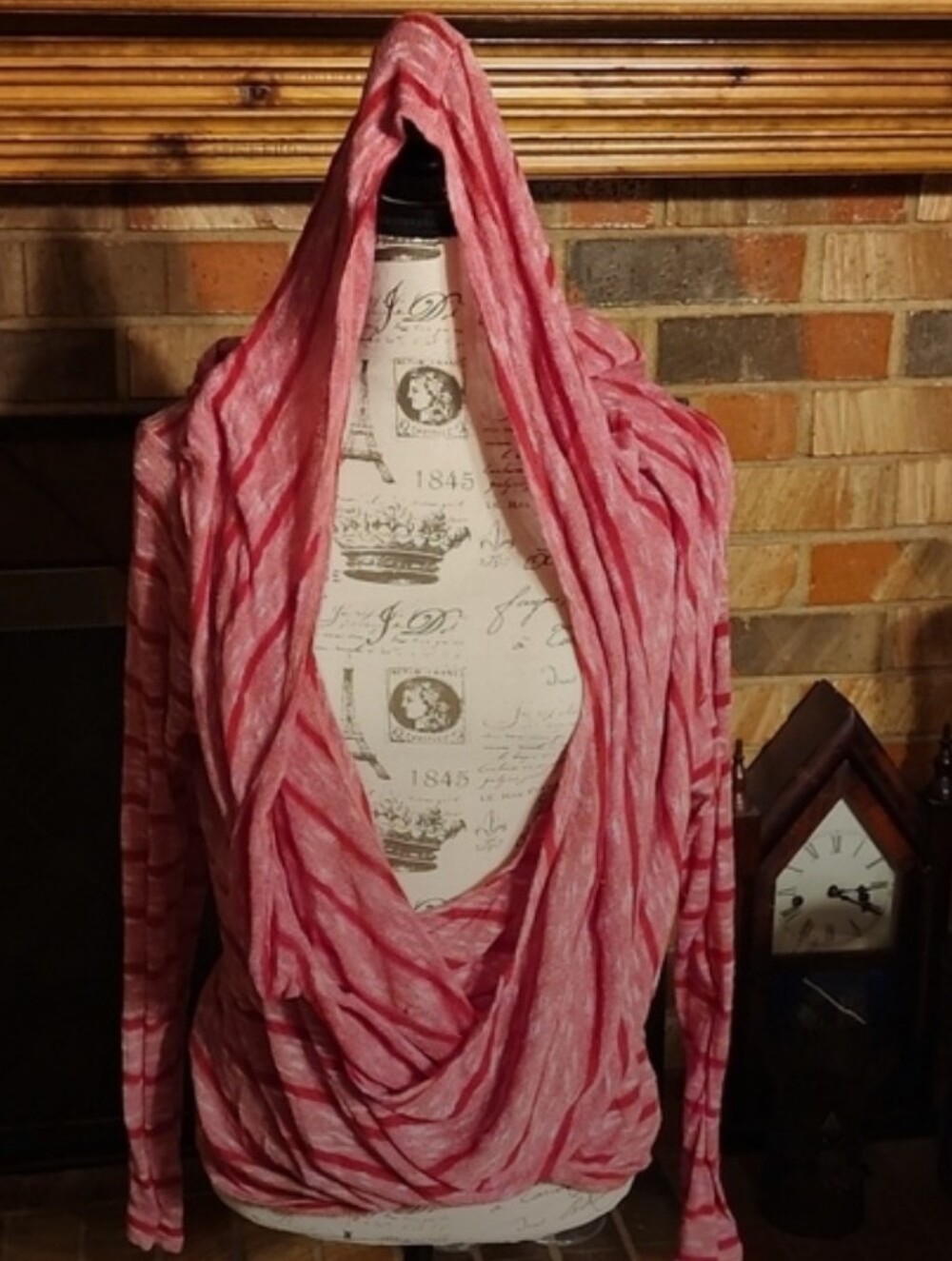 Unique Cardigan with Attached Scarf/Hood - Picture 1 of 3